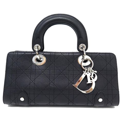 christian dior tasche schwarz leder|christian dior handtasche.